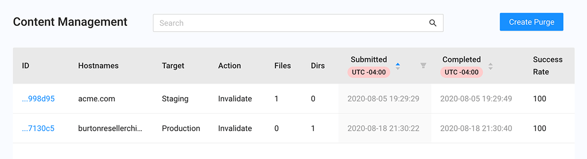 purge form no numbers