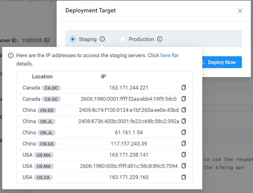 staging servers